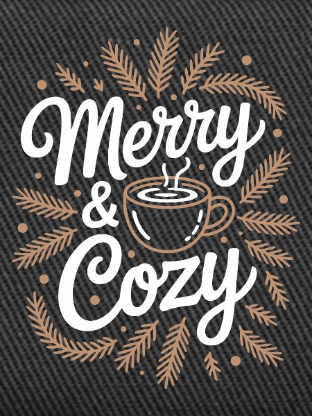 Merry & Cozy Cup Illustration