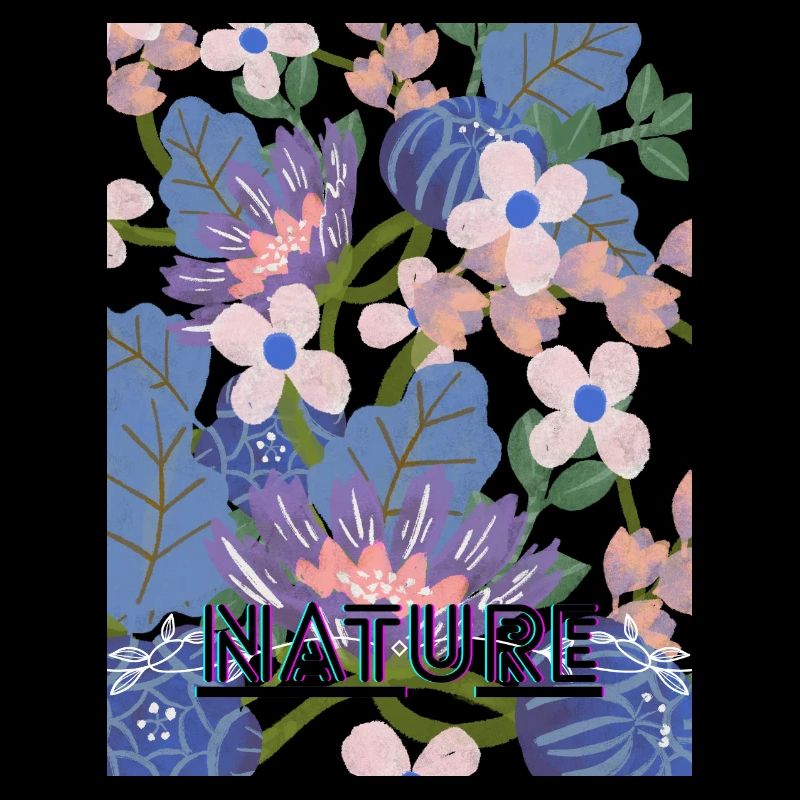 Nature Neonblumen-Muster