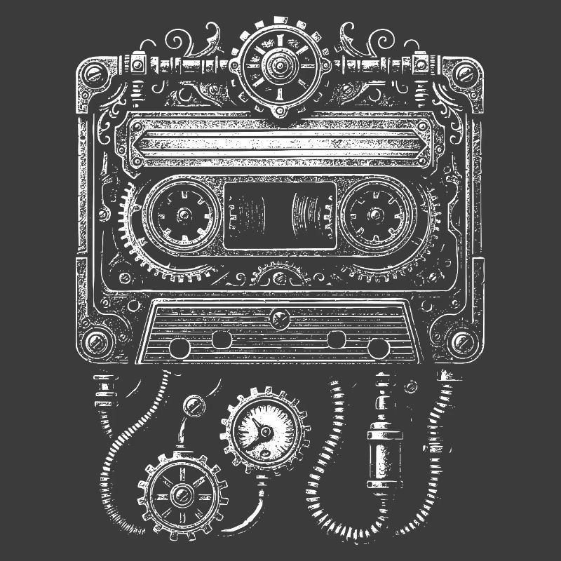 Steampunk Cassette Clockwork