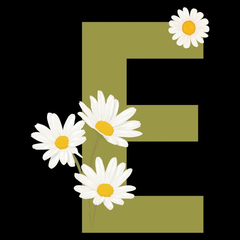 Green daisies letter