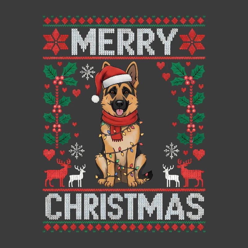 Deutscher Schäferhund Weihnachten Geschenk Xmas