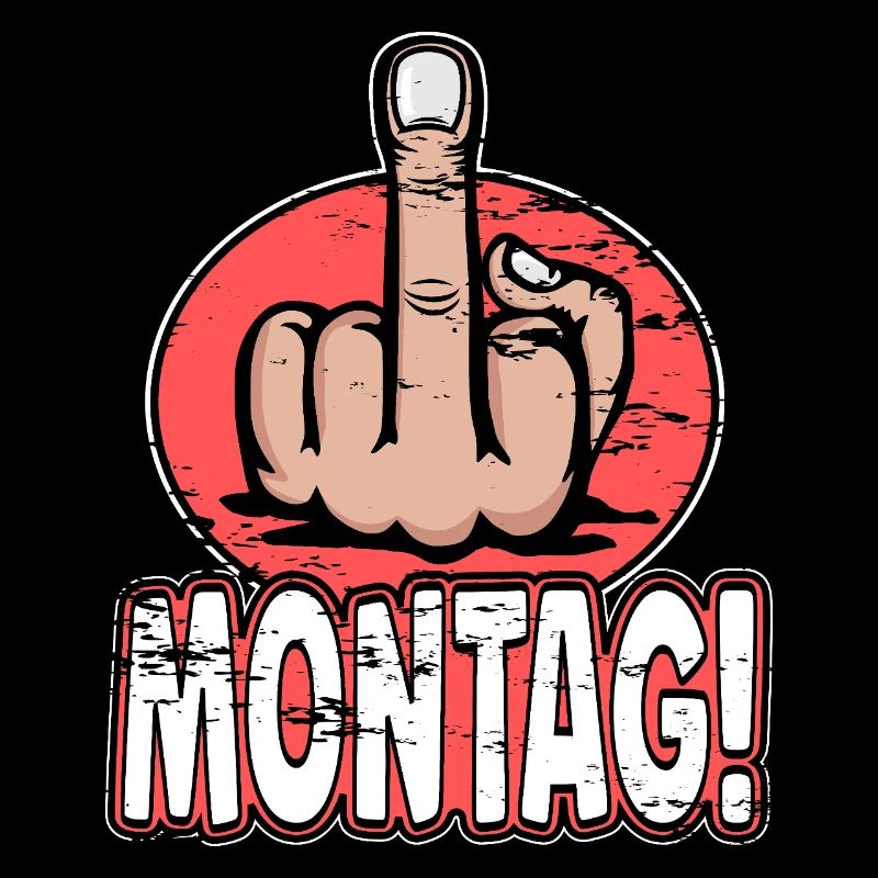 Mittelfinger Stinkefinger Montag Design used