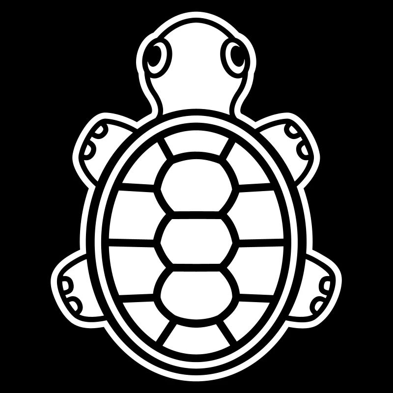 Cute Baby Turtle – Comic Reptile for the Heart
