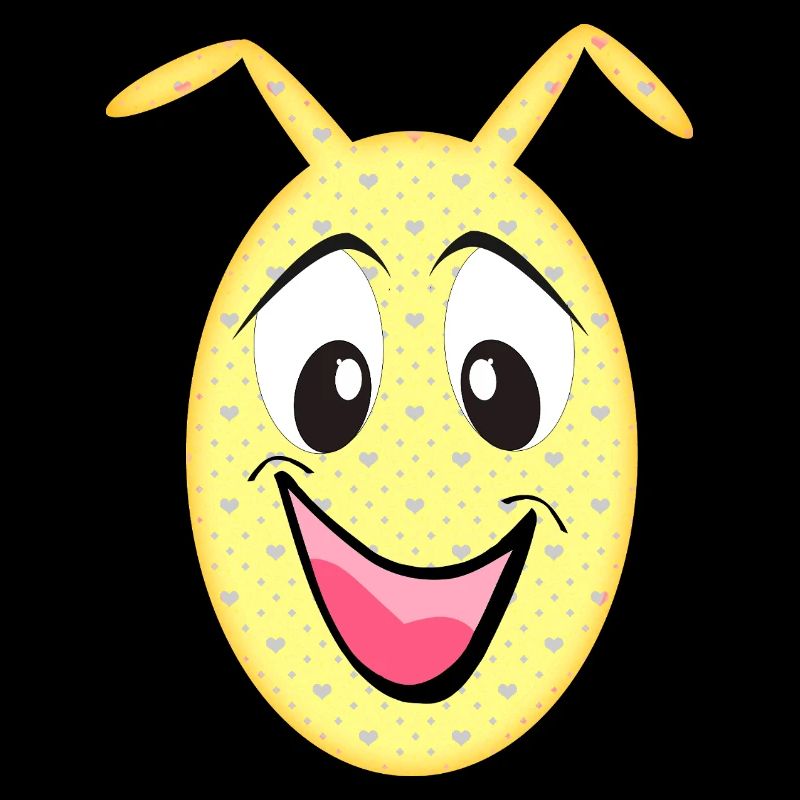 Gelbes Herz Monster