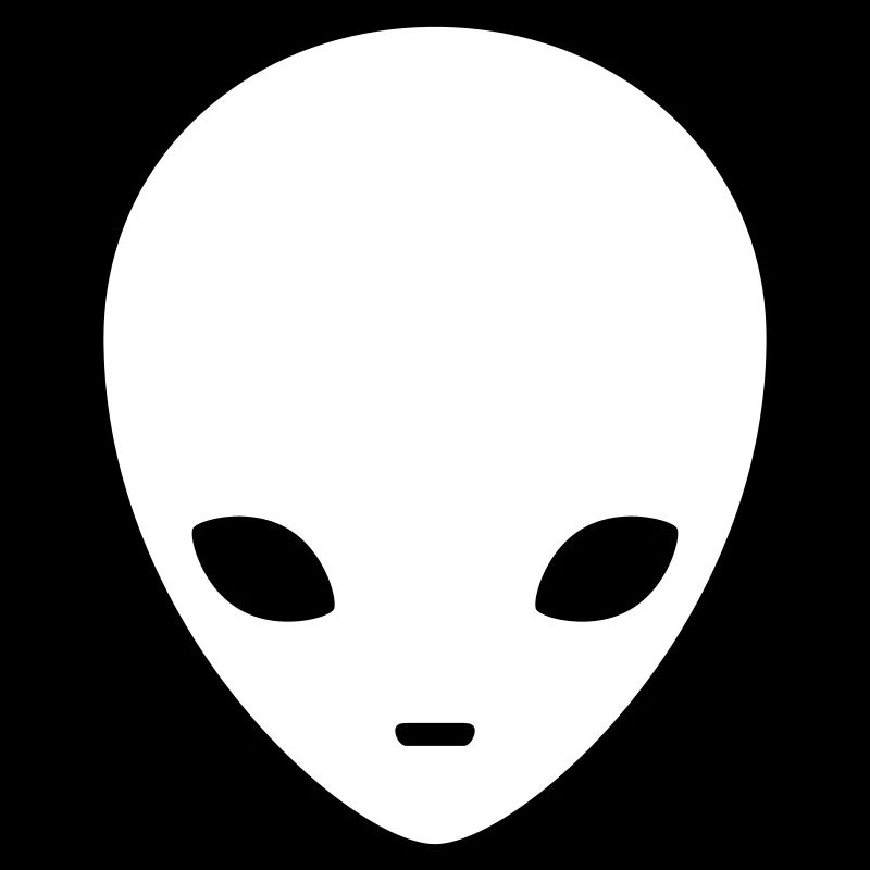 Silhouette Cosmique Alien Minimale
