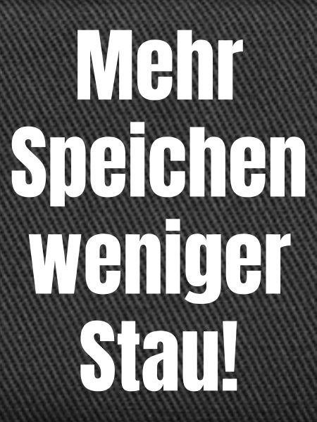 Mehr Speichen weniger Staub
