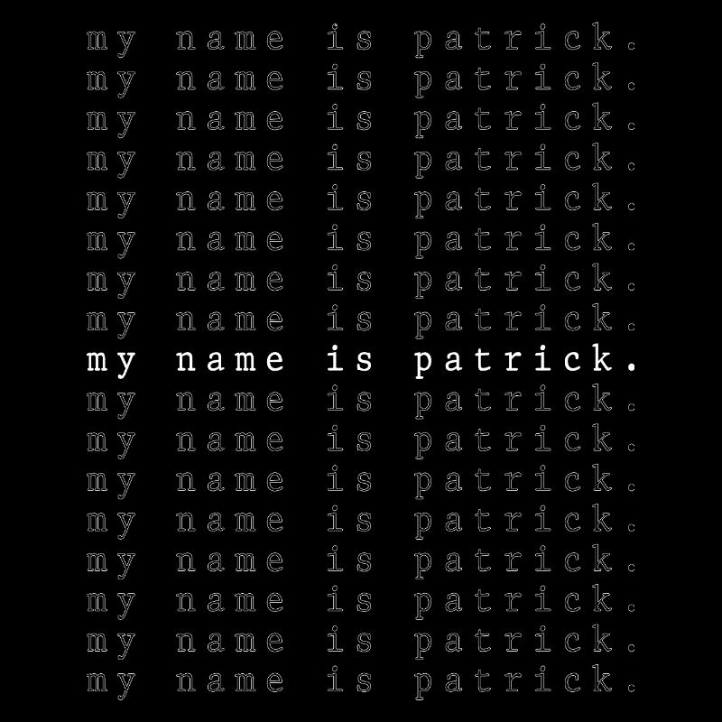Je m’appelle Patrick