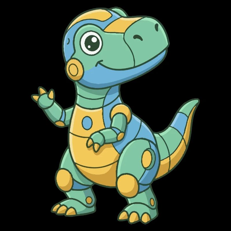 Kunterbunter Robo-Dino