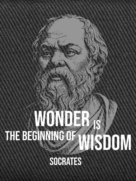 Socrates Wonder Quote Tee