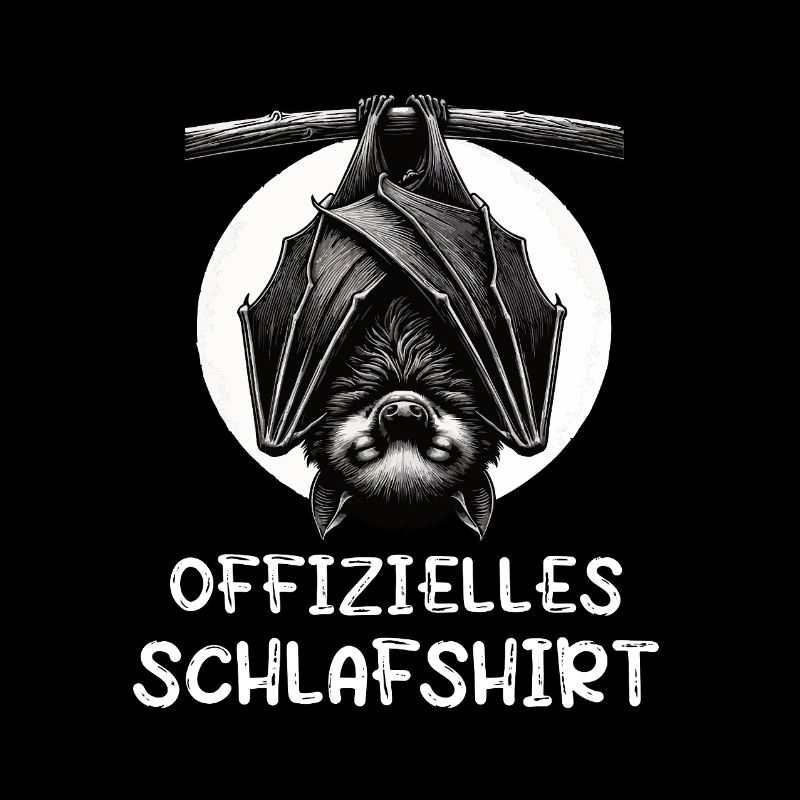Official Sleeping Shirt Bat Bats