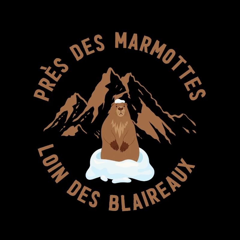 Alpenmurmeltier auf Eis