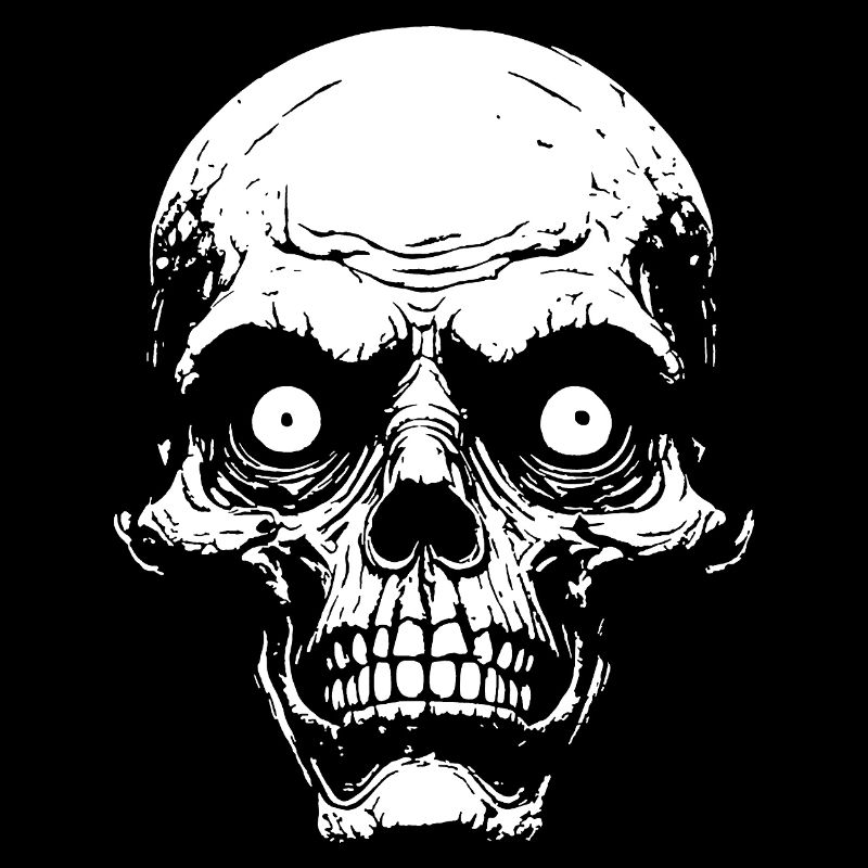 Psycho Schädelgrafik