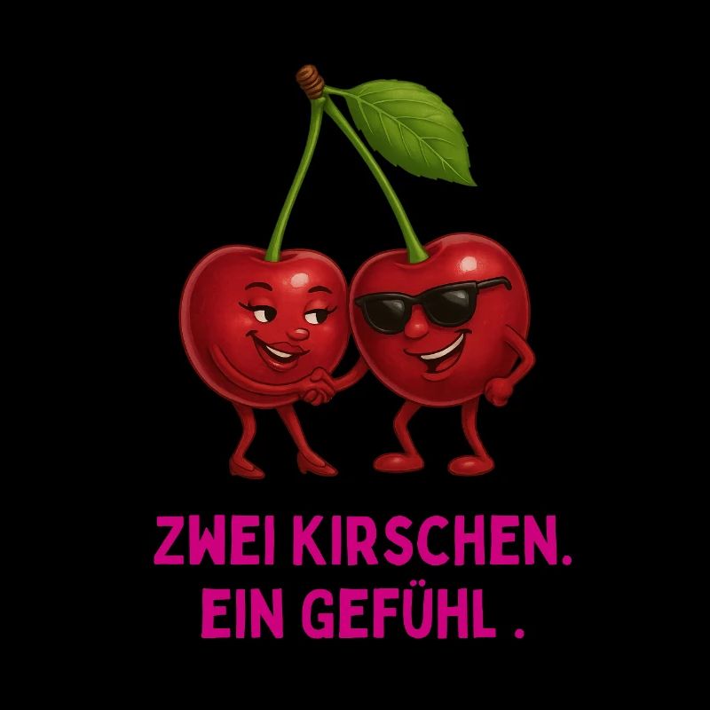 Two cherries, one feeling