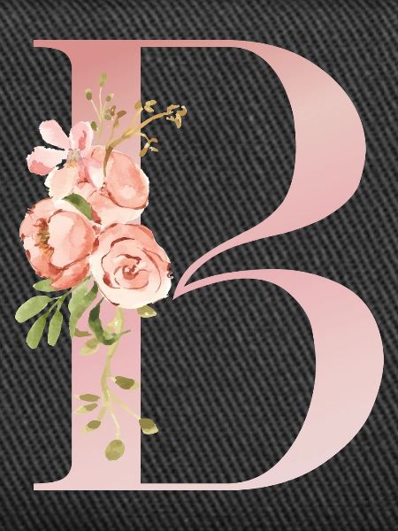 B Pastel Floral