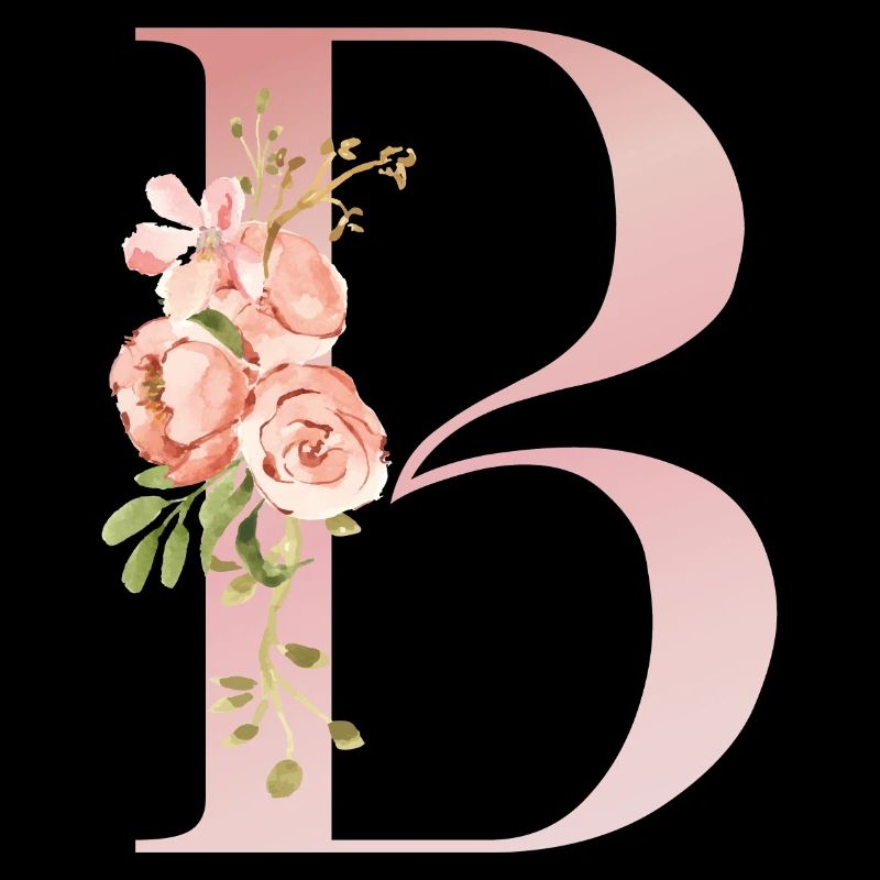 B Pastel Floral