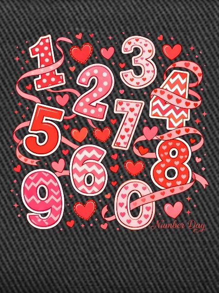 Number-Day-Herzen-Kunst