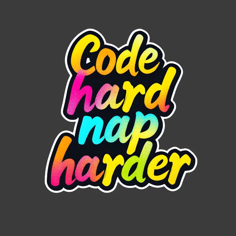 Code Hard Nap Harder Funny Programmer Tee