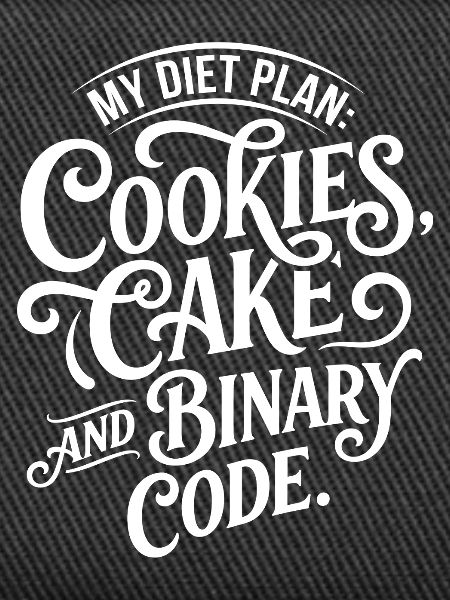 Cookies Kuchen Binärcode Design