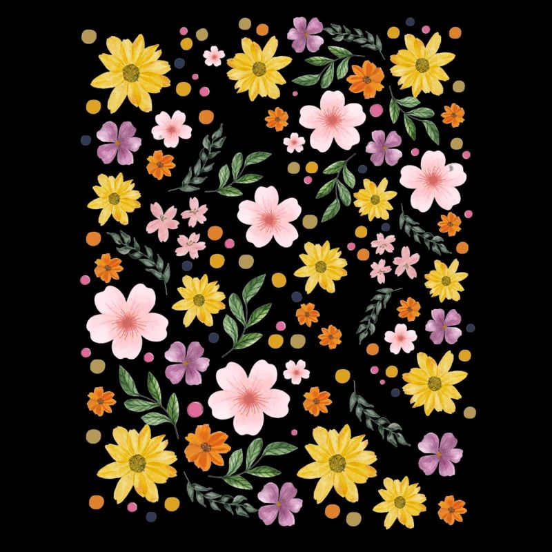Aquarell Blumenzauber Muster