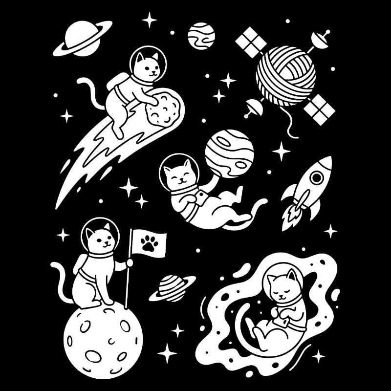 Astro Cats in space