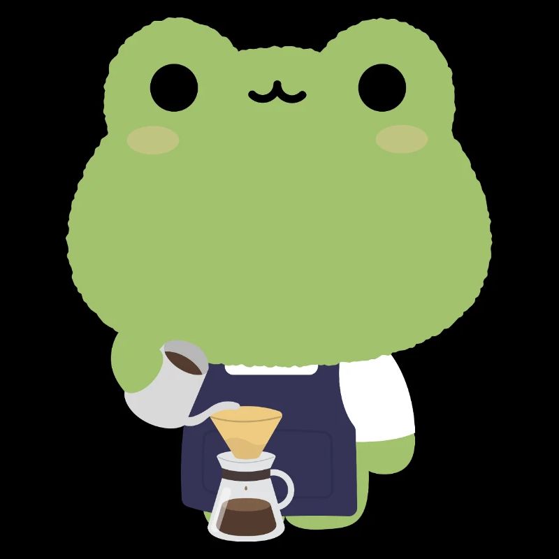 Kawaii Frog Barista