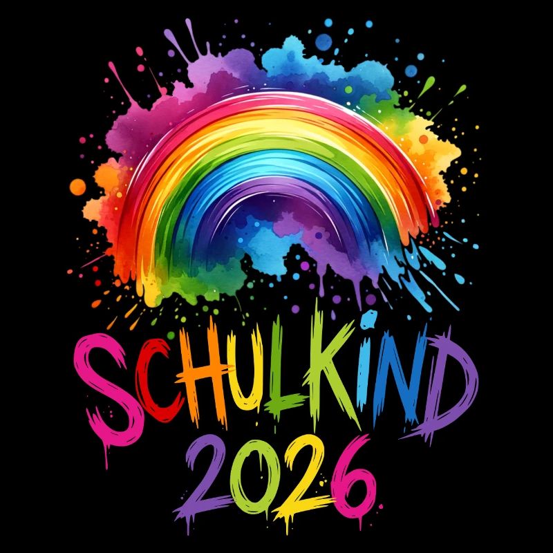 Schulkind 2026 Regenbogen