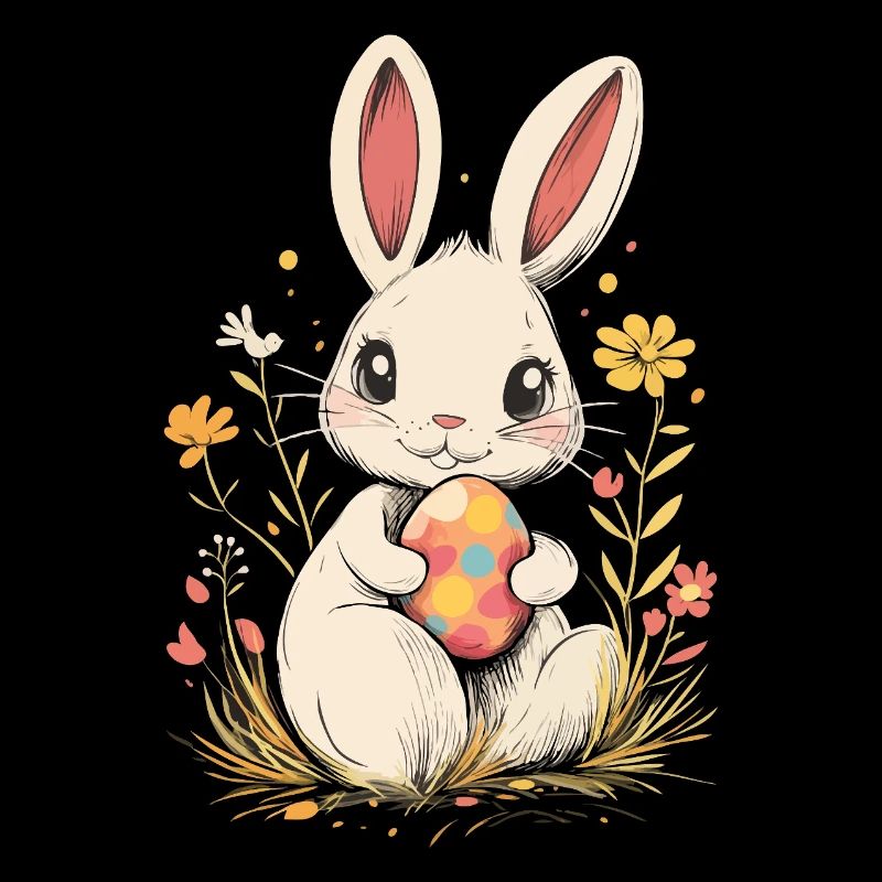 T-shirt de Pâques drôle de lapin de Pâques cool