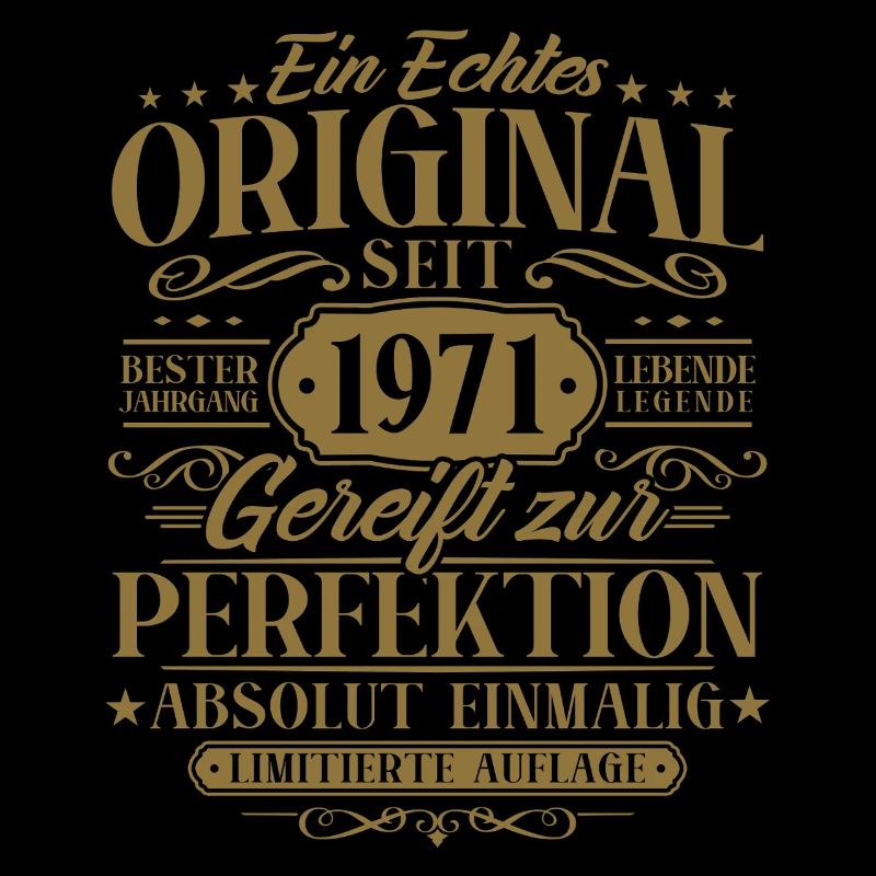 Original 1971 Retro Vintage Geburtstag Geschenk