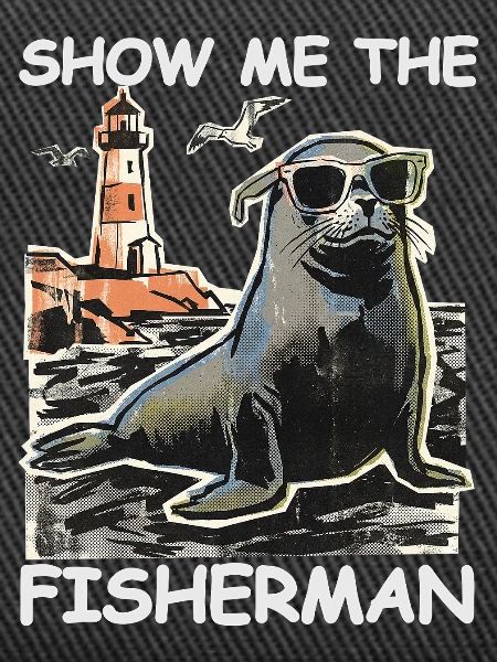 Lustiger Seehund Sucht Fisch