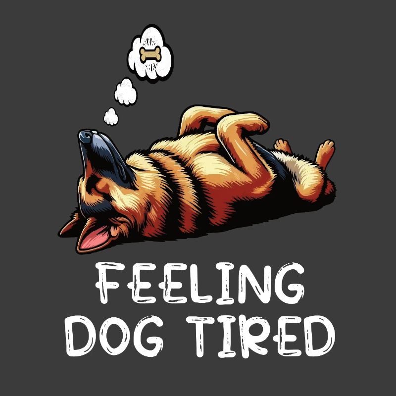 Feeling Dog Tired German Shepherd