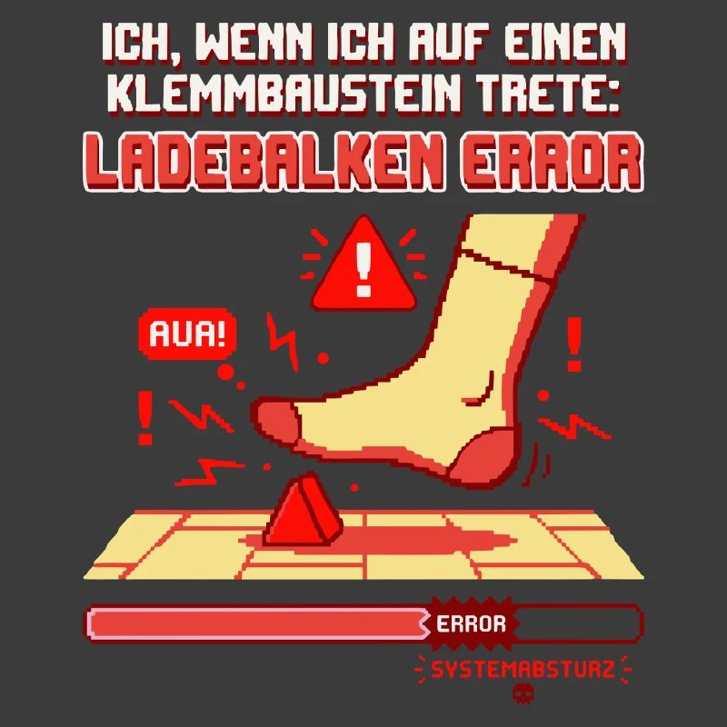 Klemmbaustein Schmerz Systemabsturz Pixel Design