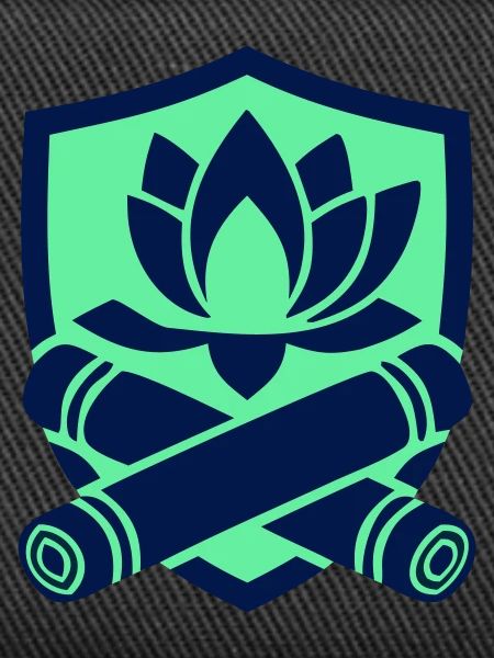 Lotus Bamboo Crest Logo