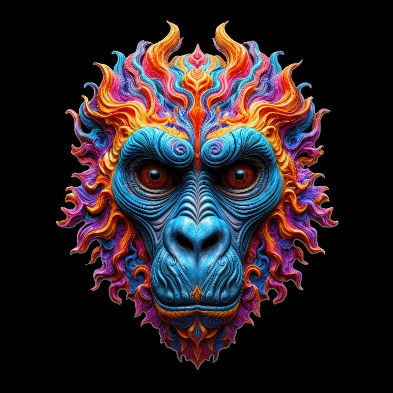 Vivid Flame Gorilla