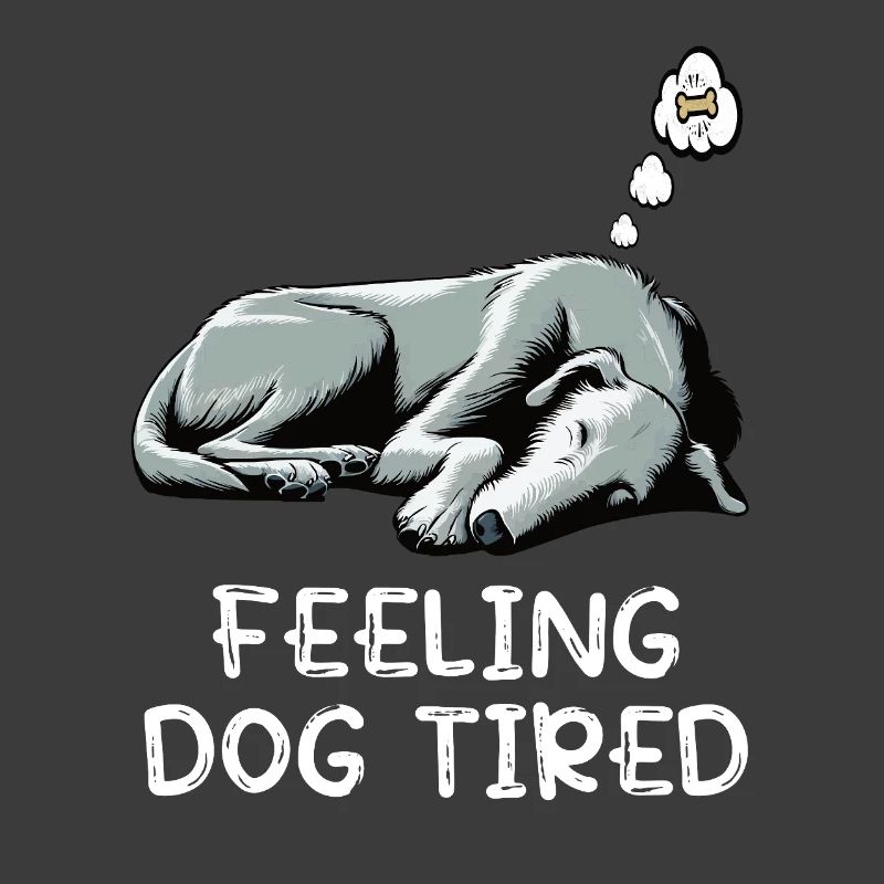 Feeling Dog Tired Irish Wolfhound Wolfhound