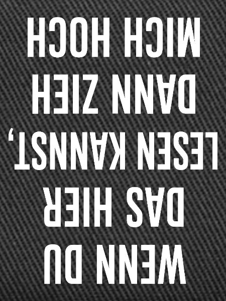 White Capital Letter Statement