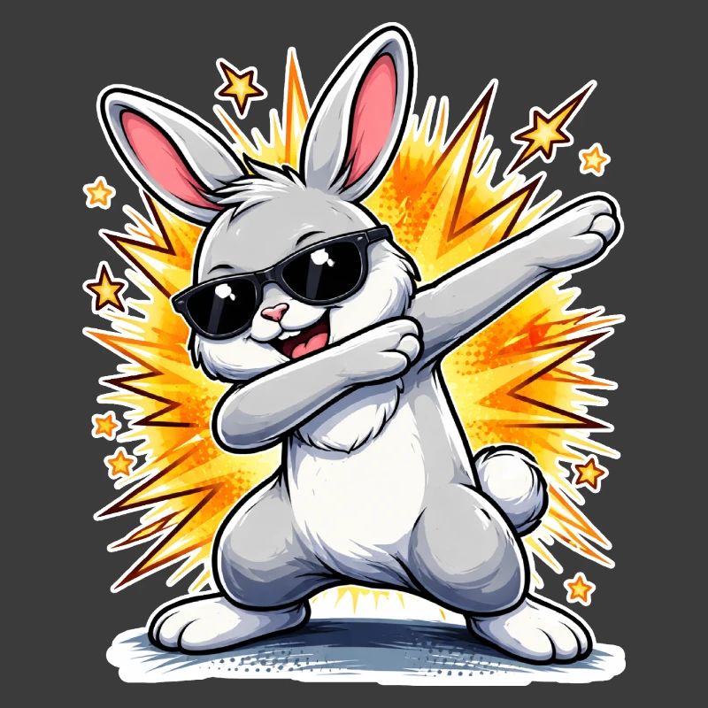 Dabbing Hase