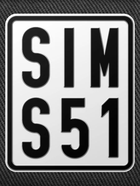 Simson S51 Moped Kennzeichen
