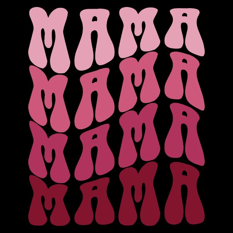 Mom Pattern en dégradé rose