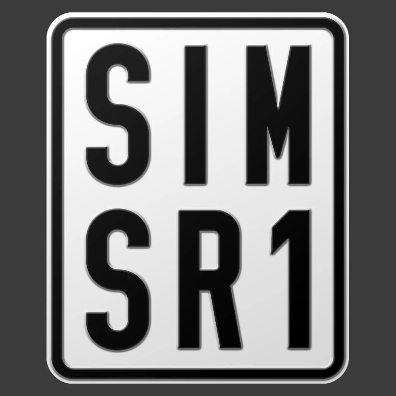 Simson SR1 Moped Kennzeichen