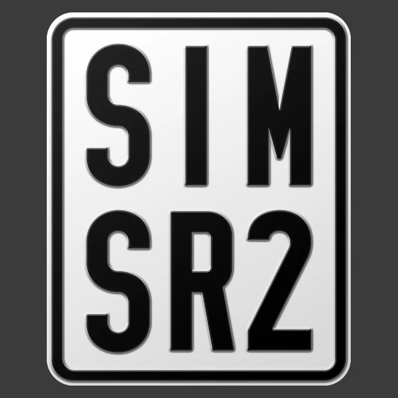 Plaque d’immatriculation du cyclomoteur Simson SR2