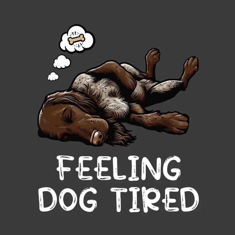 Feeling Dog Tired Deutsch Drahthaar drahthaar hund
