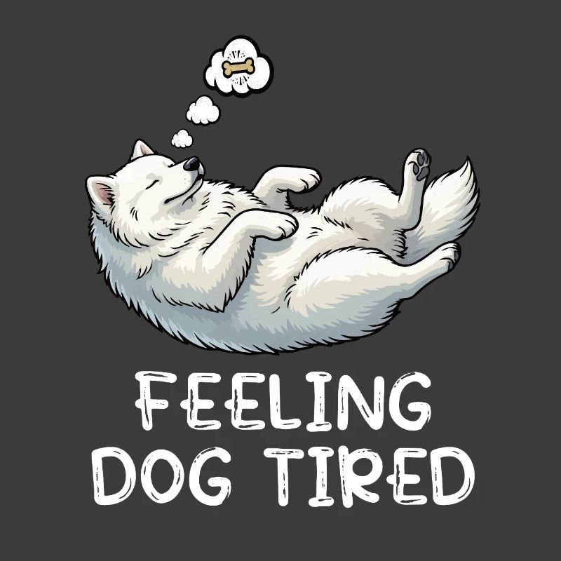 Feeling Dog Tired Samoyed Samoyed Lovers