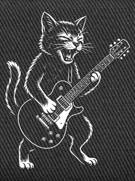 Cat Plays Guitar