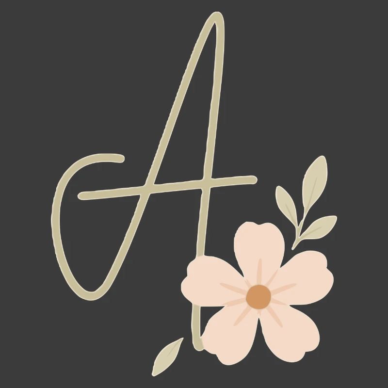 Monogramm Eine Blüte