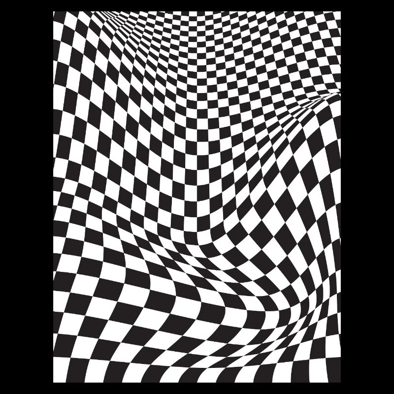 Warped Checkered Illusion