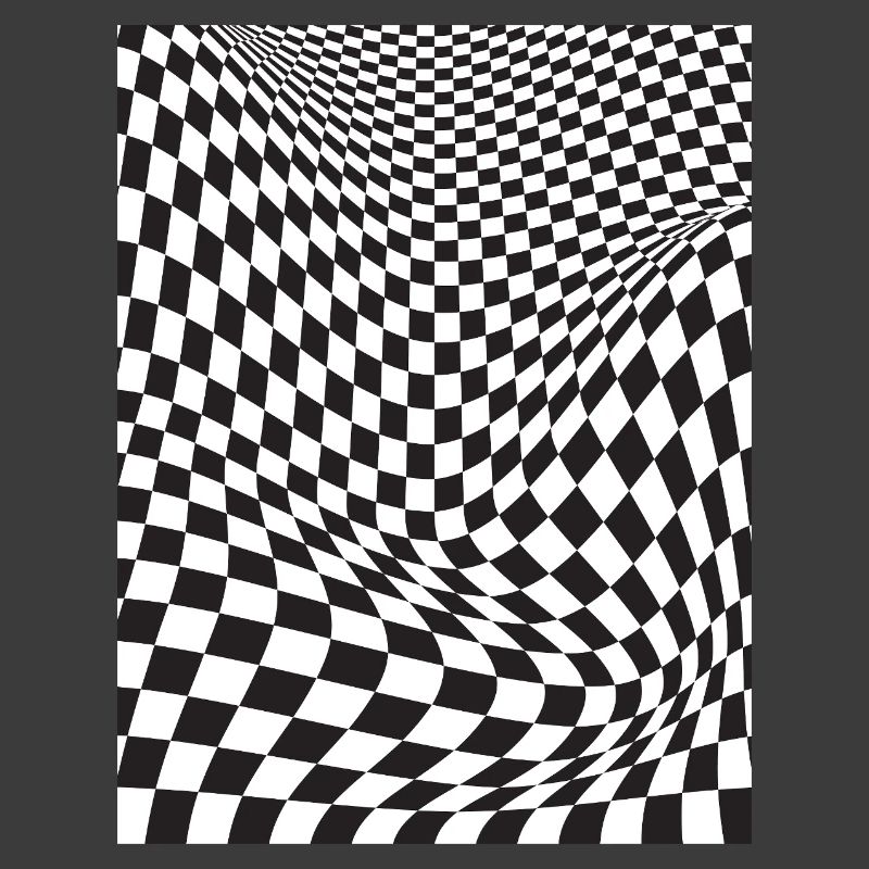 Illusion à damier déformée