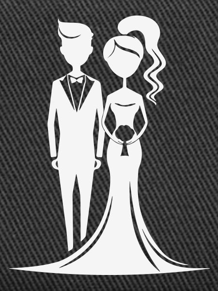 Hochzeitsduo Silhouette