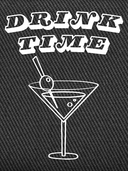 Trinkzeit – Retro-Cocktail-Martini-Glas