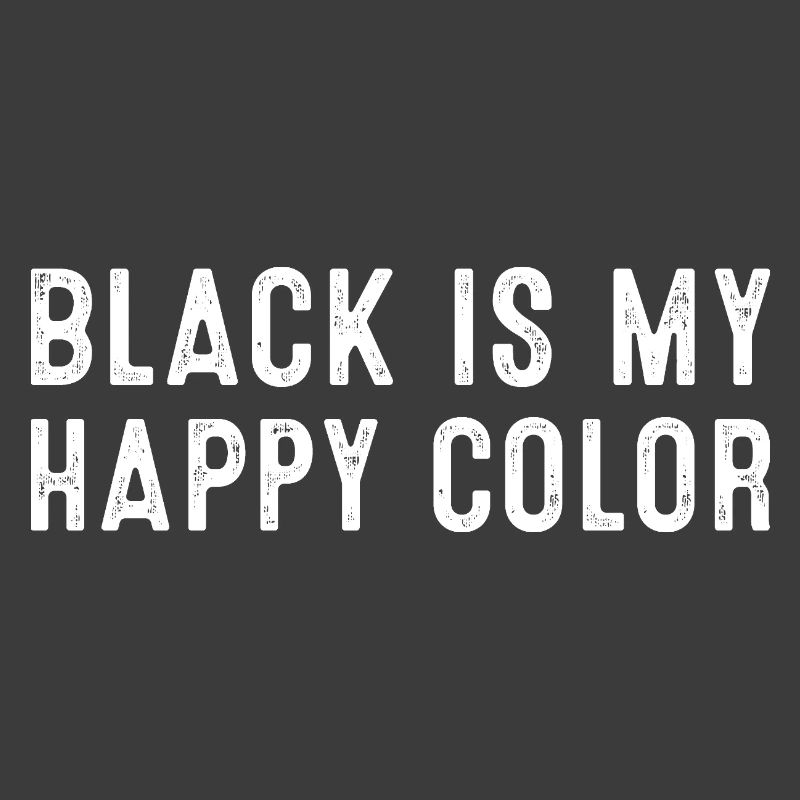 Le noir est ma déclaration de couleur heureuse pour les âmes audacieuses