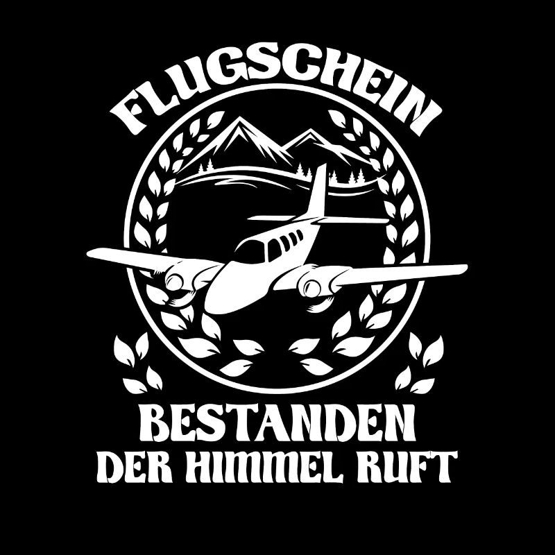 Flugschein bestanden der Himmel ruft